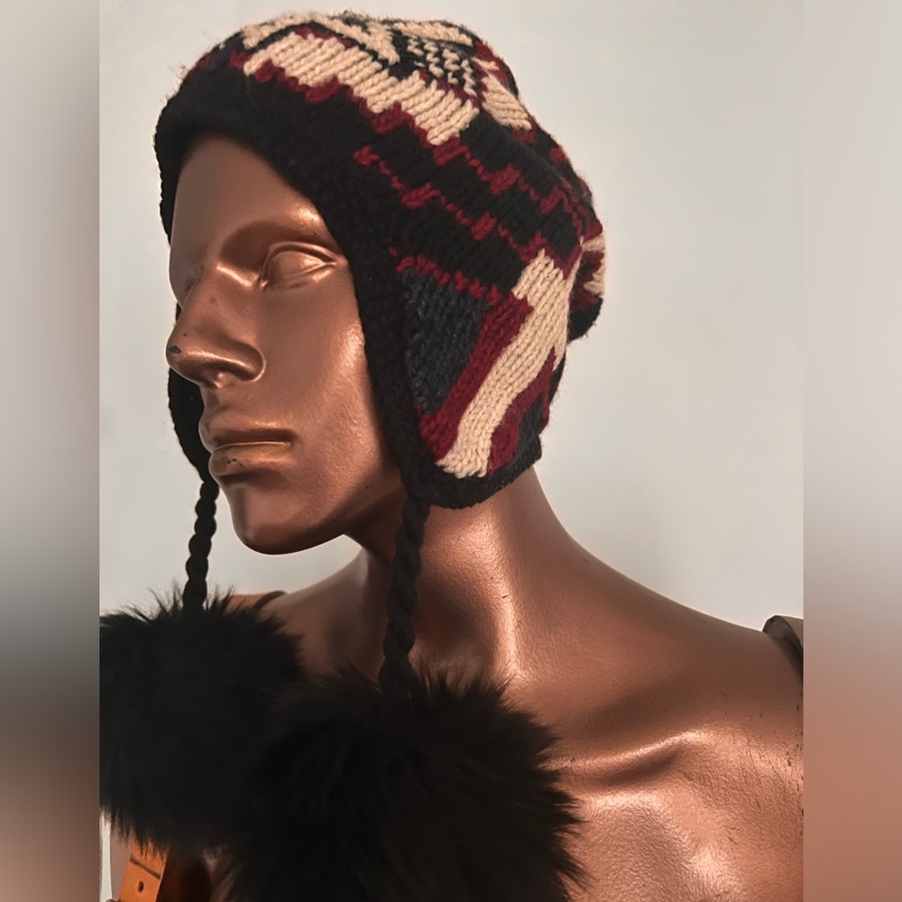 BWT Ralph Lauren One Size ( 7 16 ) Knit Hat Girl